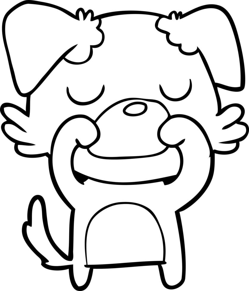 cartoon dog character vector