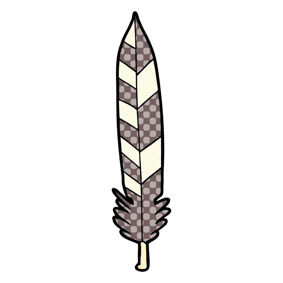 vector cartoon feather