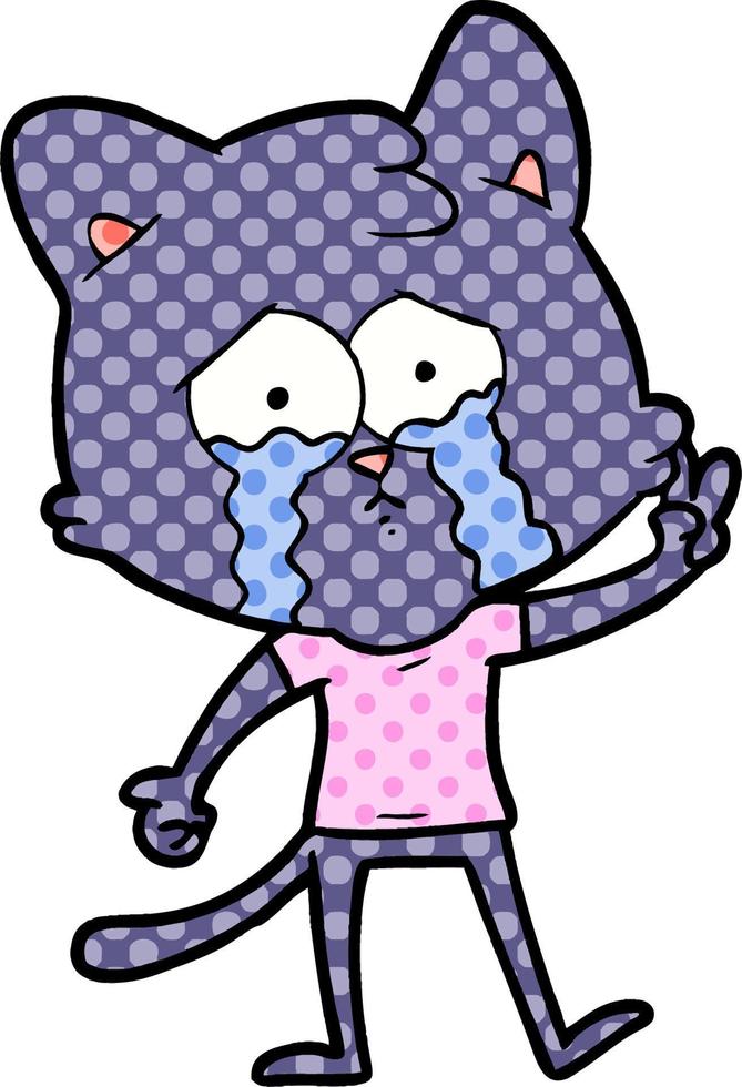 cartoon cat character vector