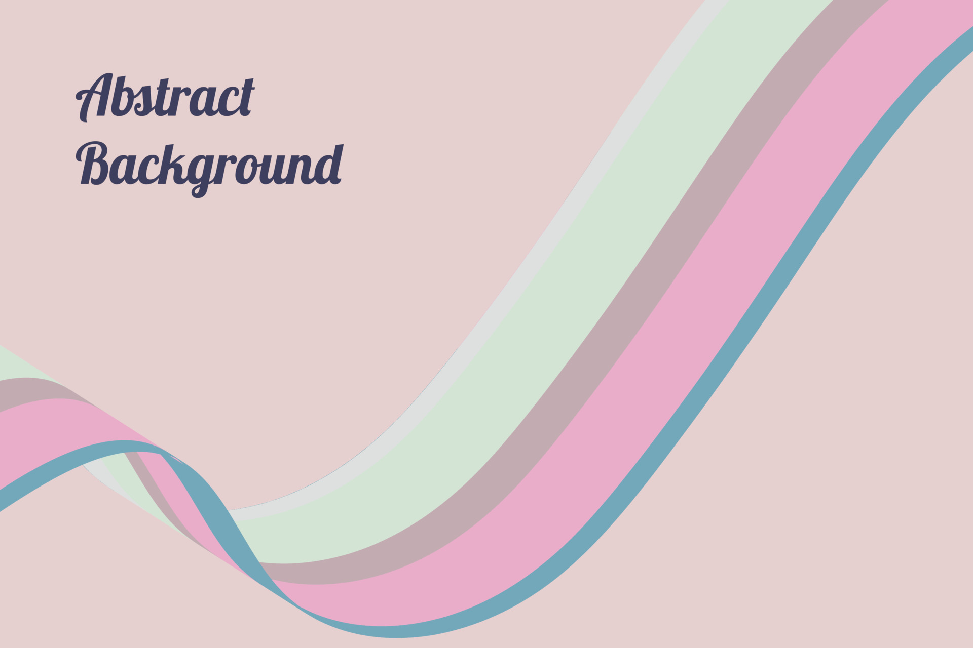 abstract warm colorful wave stripe ribbon smooth wallpaper Background