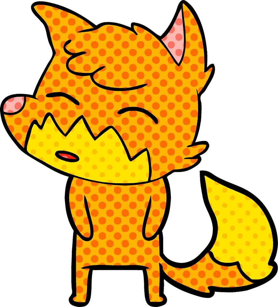cartoon fox character vector