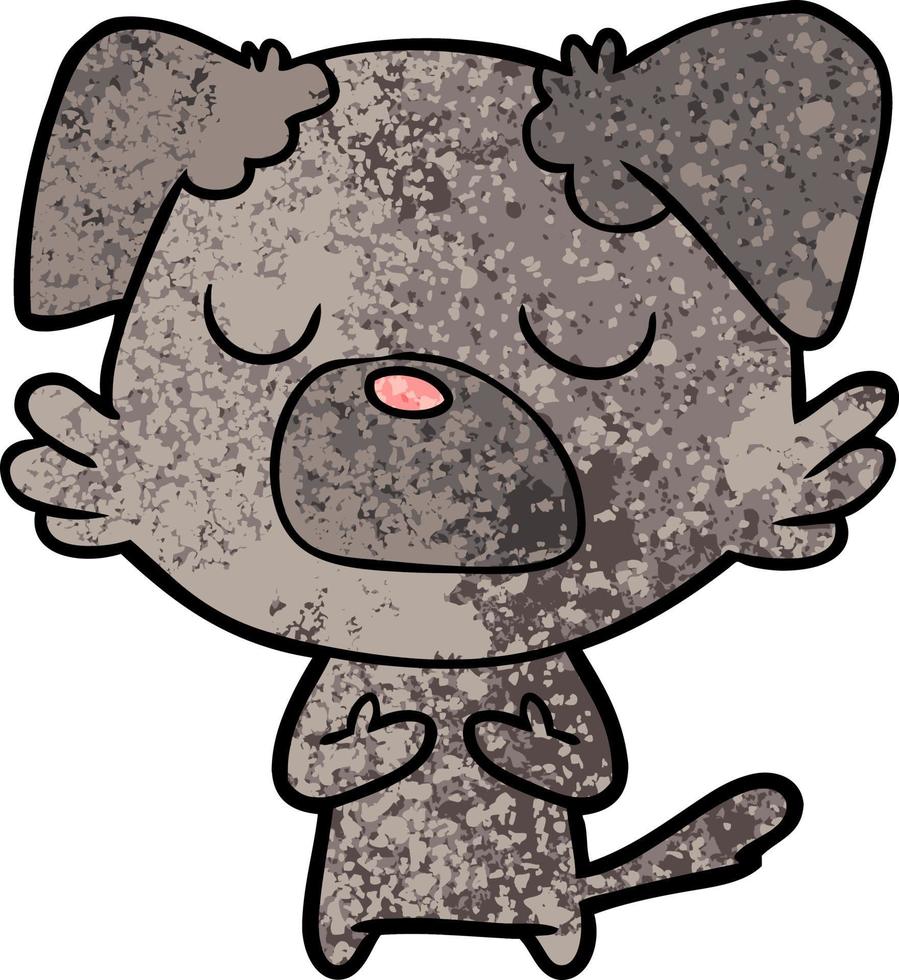 personaje de perro de dibujos animados vector