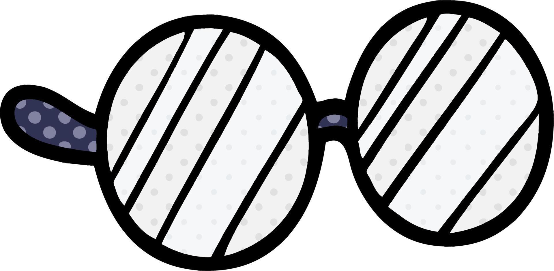 cartoon eye glasses vector