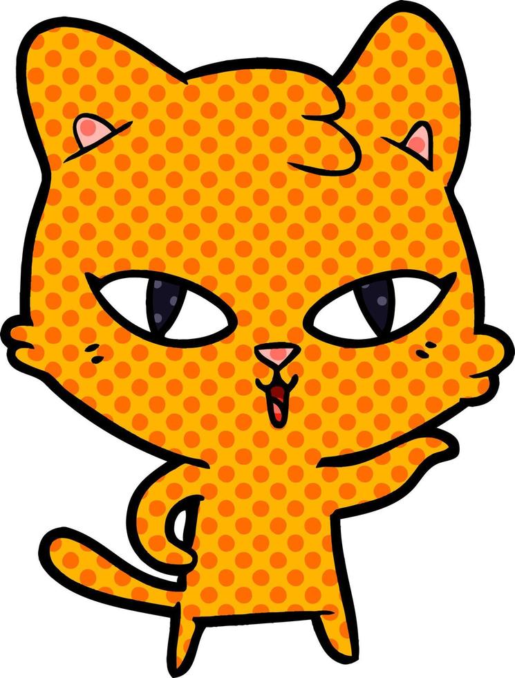 cartoon cat character vector