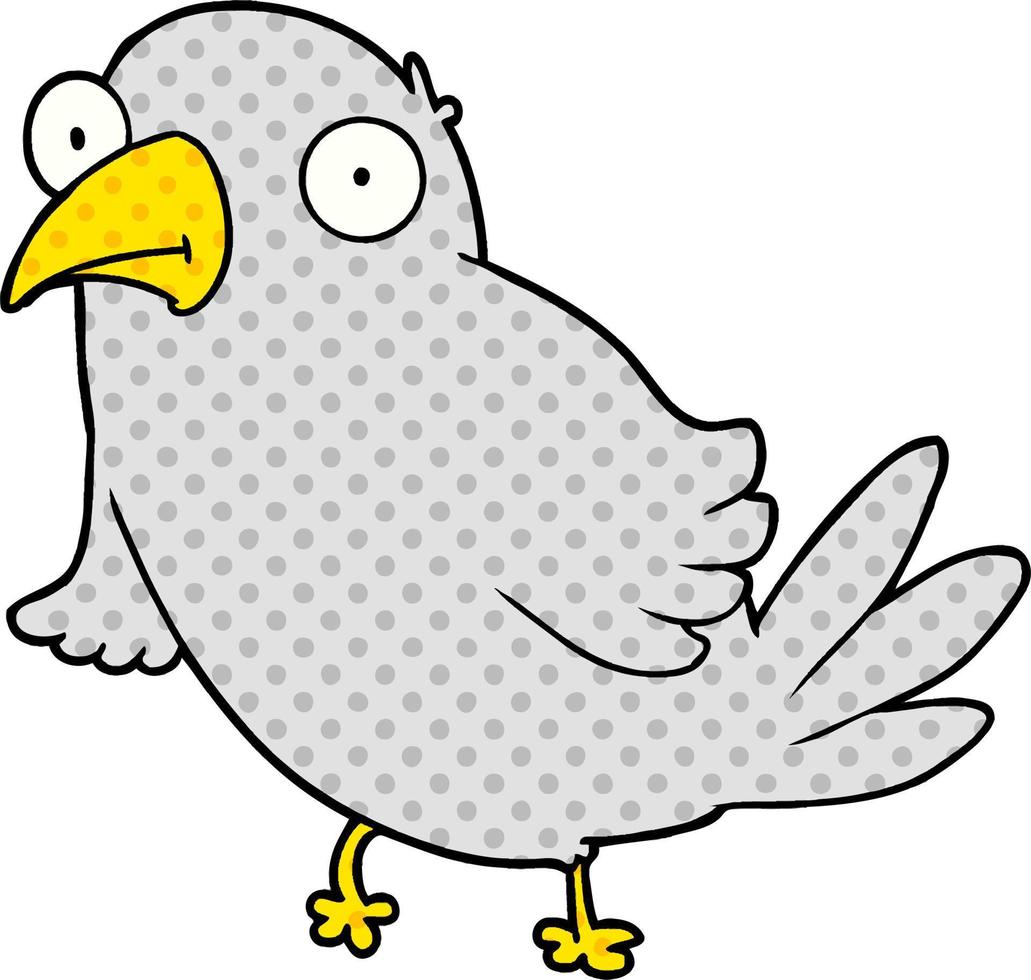 cartoon bird character vector