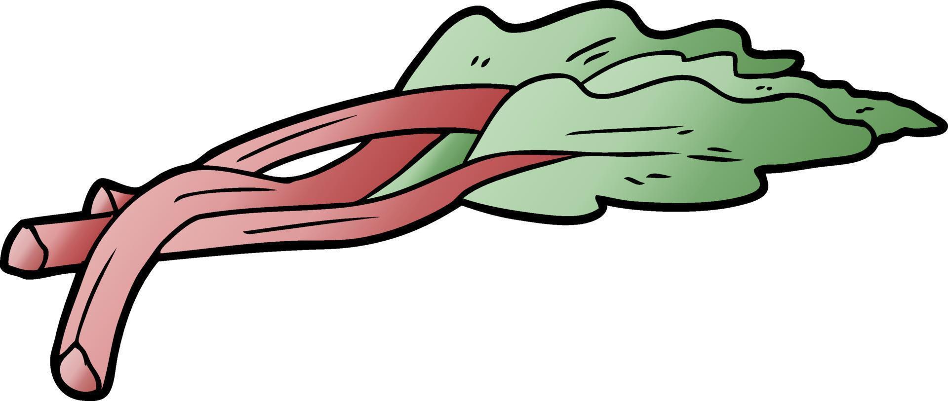 vector cartoon rhubarb