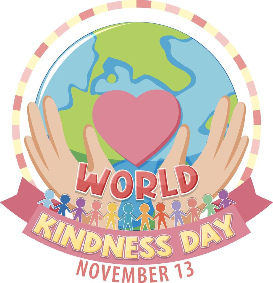 World Kindness Day Logo Concept vector