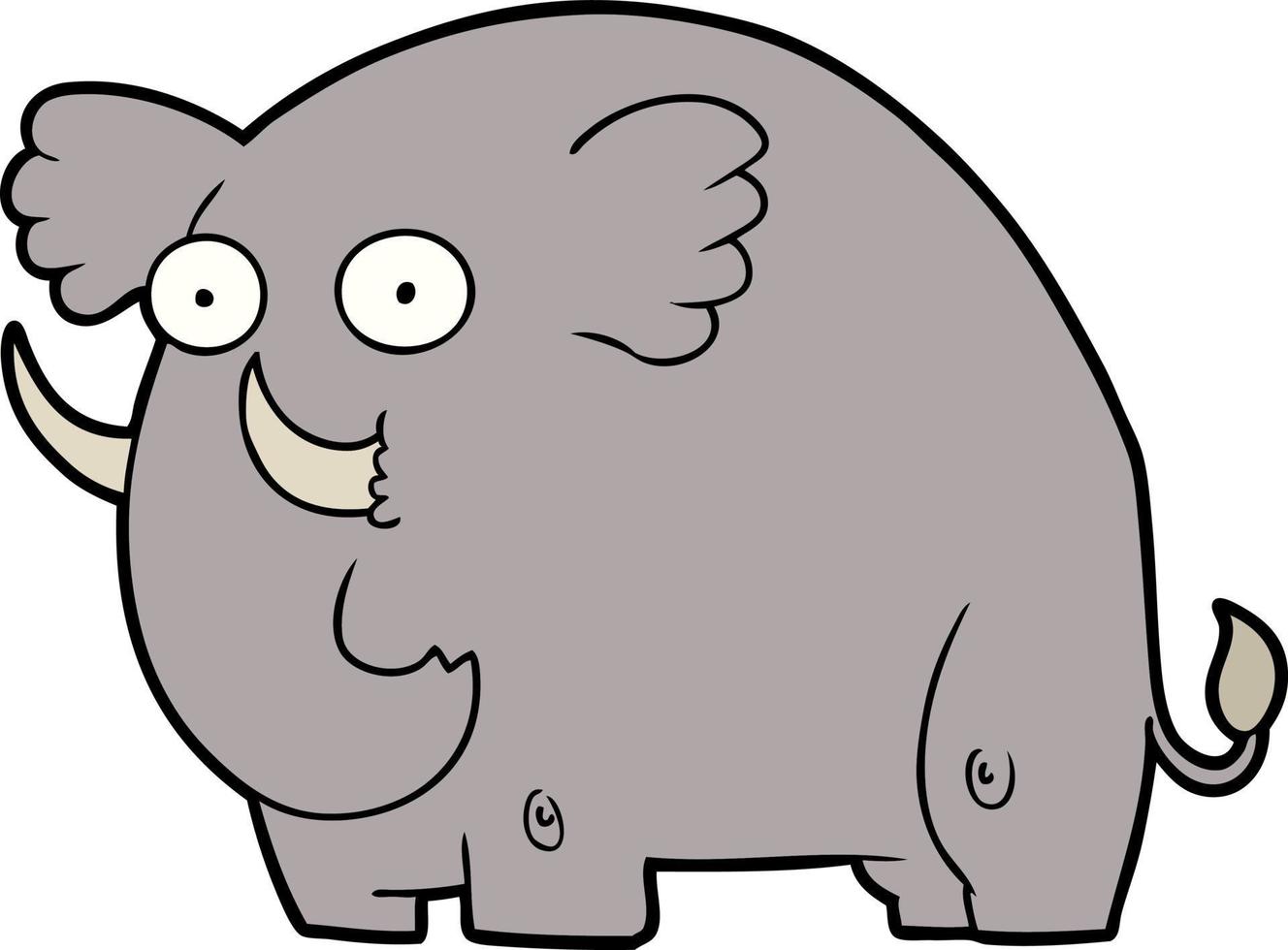 cartoon elephant character vector