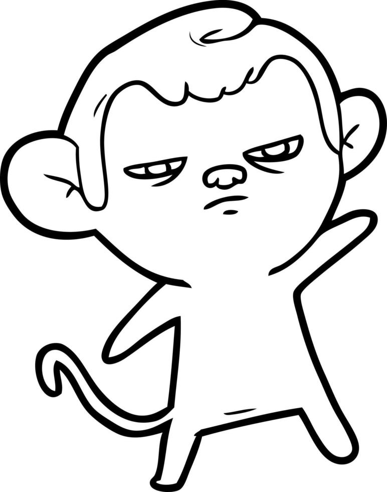 cartoon monkey character vector