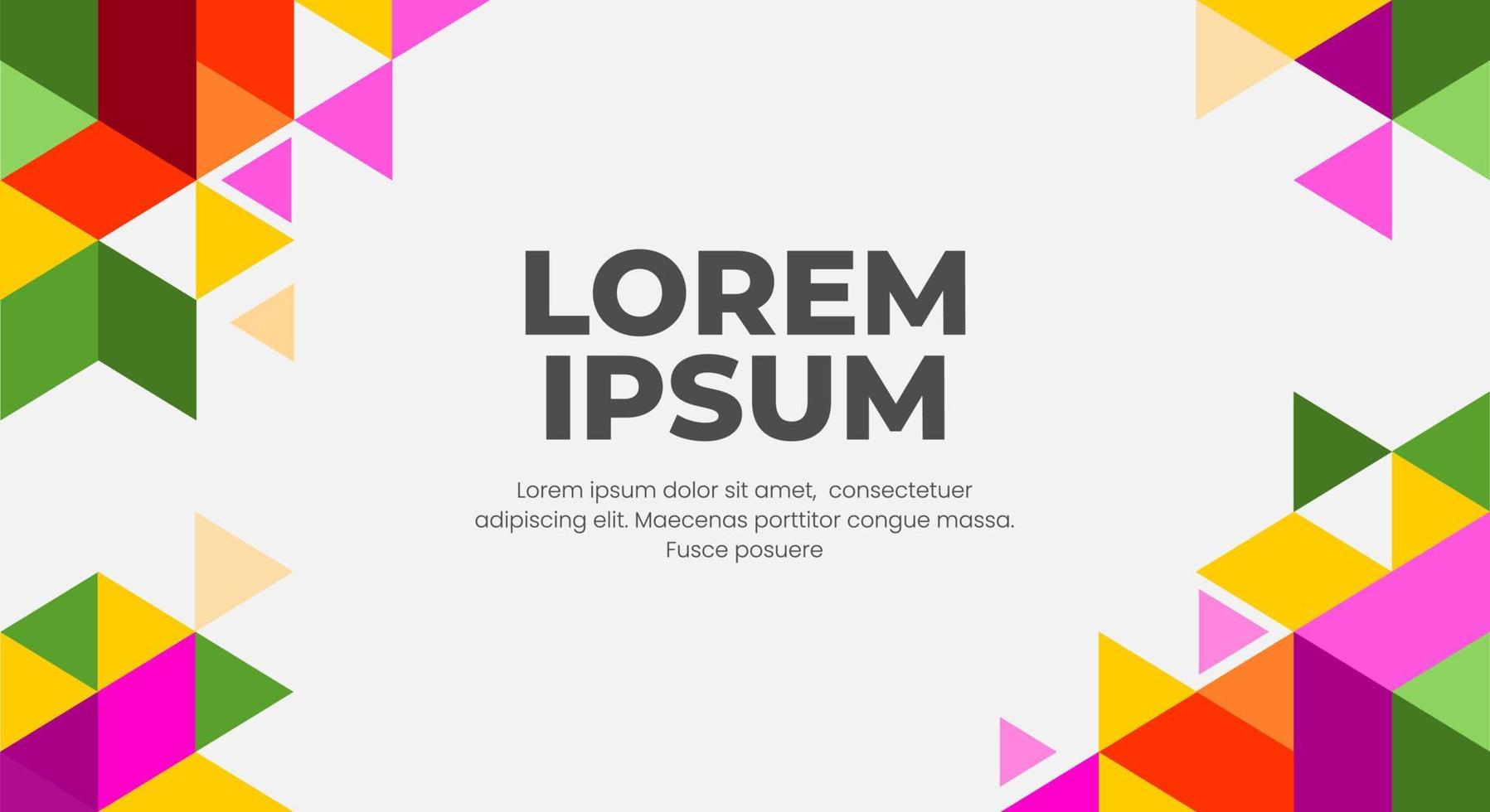 Geometric colorful polygonal background vector