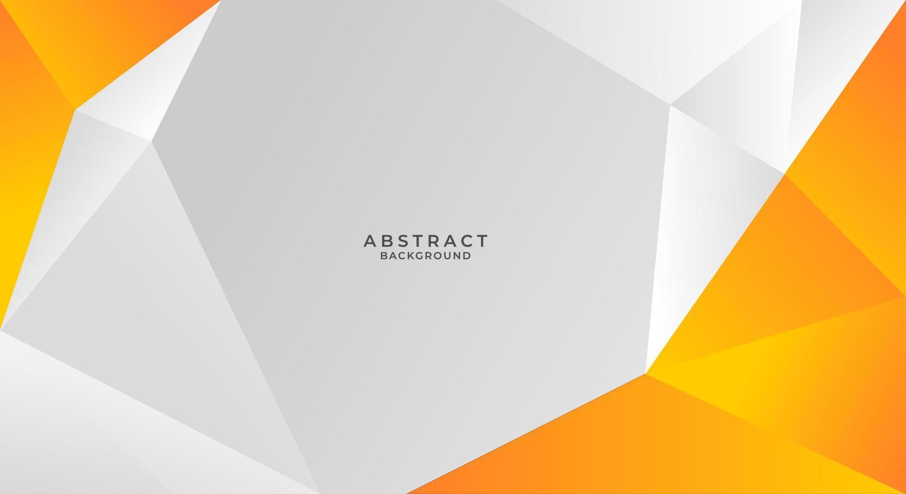 Asbtract white and orange modern background vector