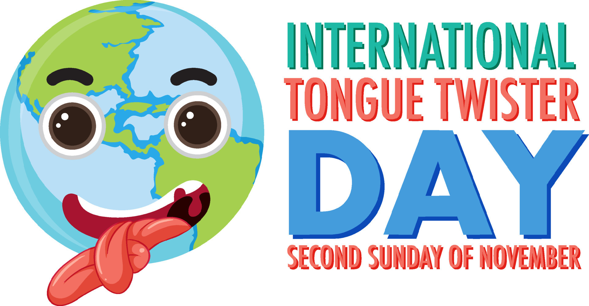 International Tongue Twister Day Banner Design 12668438 Vector Art at