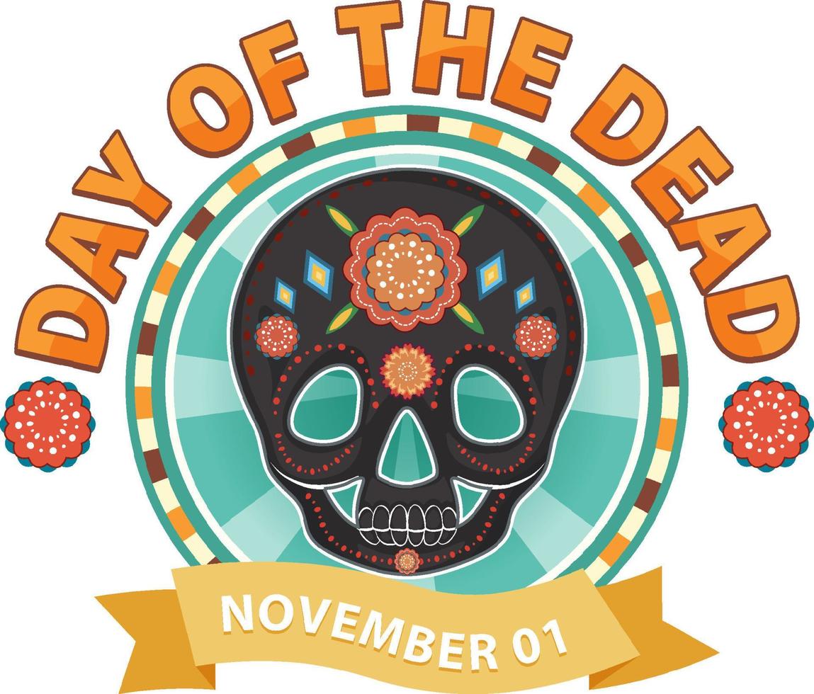 Day of the dead with Mexican Calaca vector