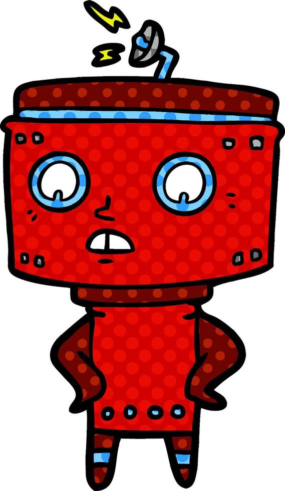 cartoon robot character vector