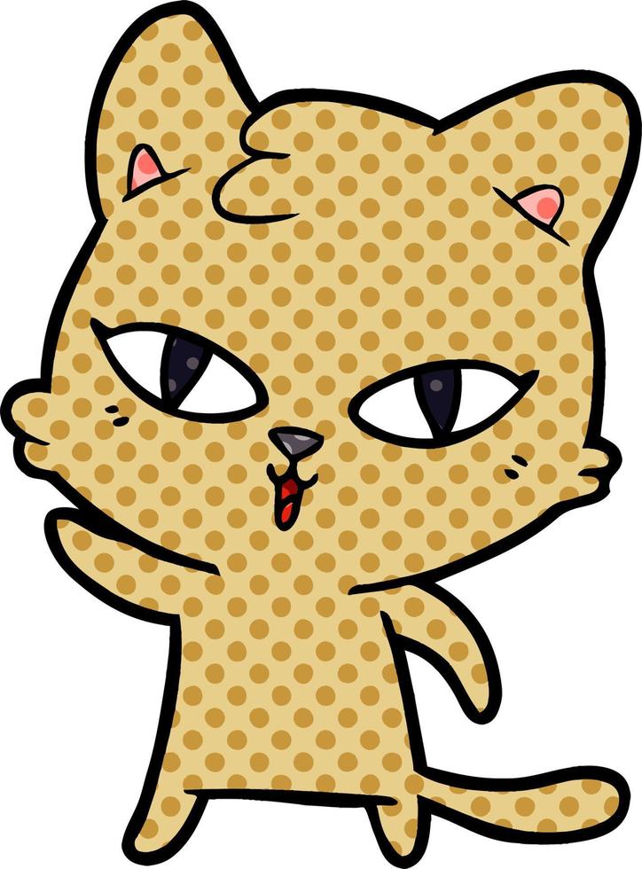 personaje de gato de dibujos animados de vector