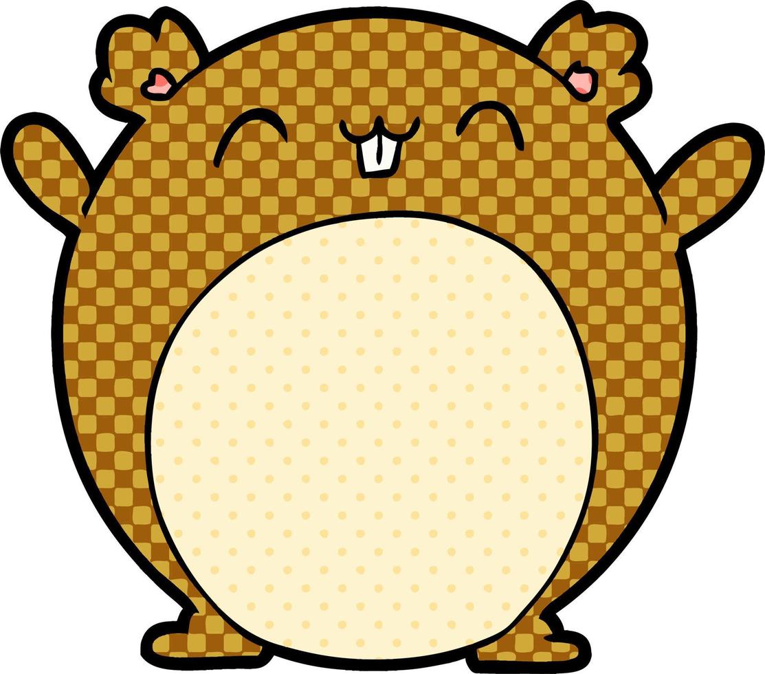 cartoon hamster character vector