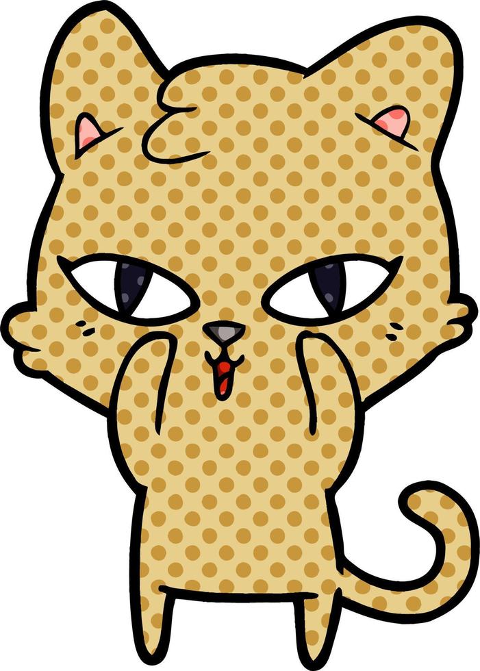 vector cartoon cat character