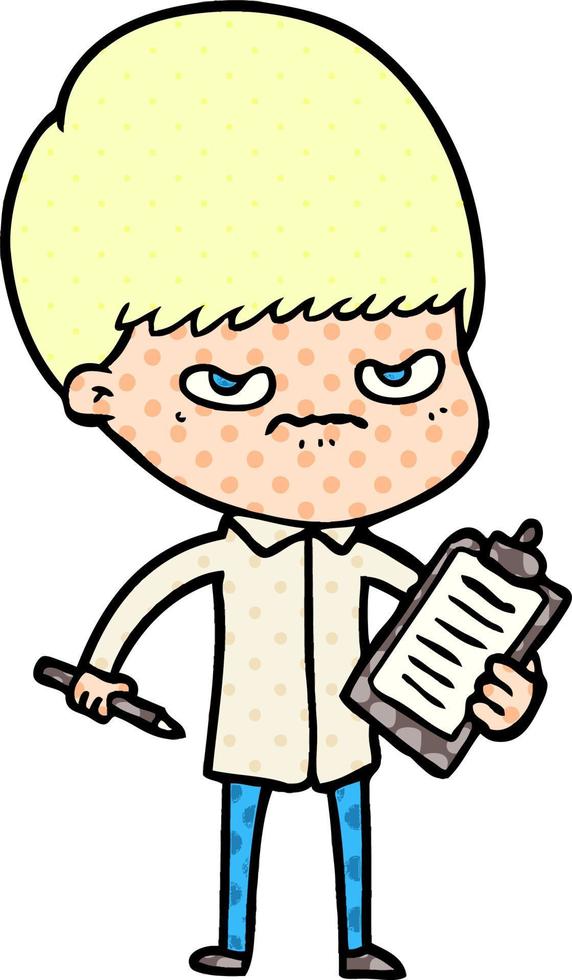 cartoon boy character vector