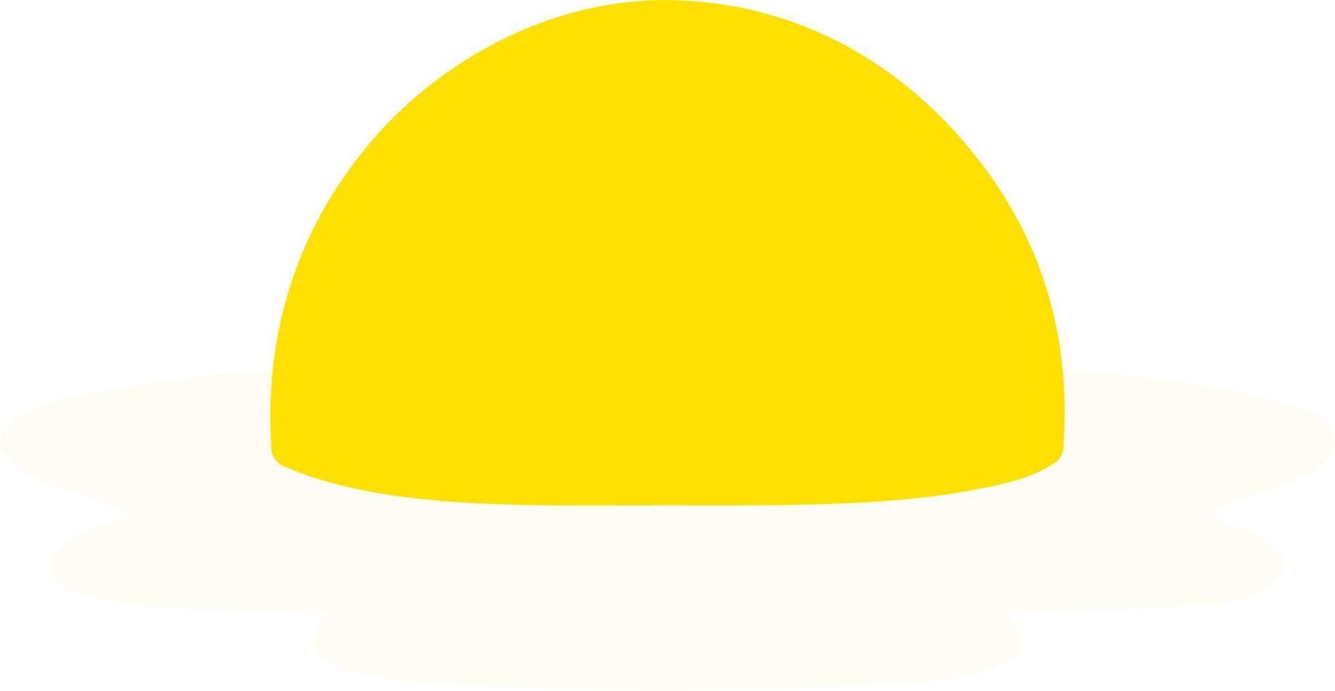 isolated fried egg vector