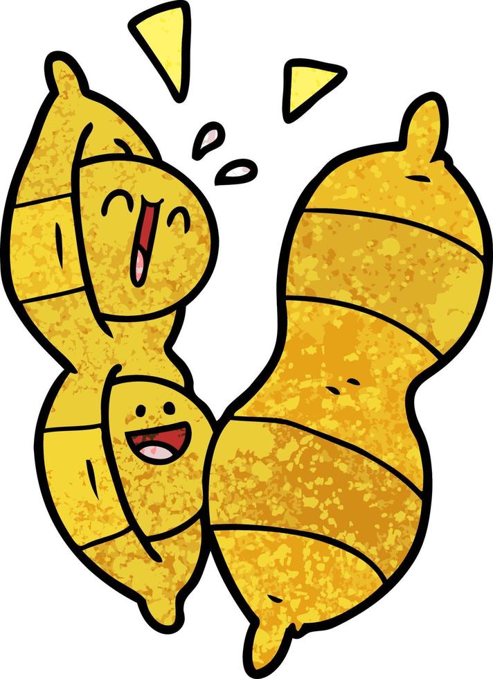 cartoon peanut character vector