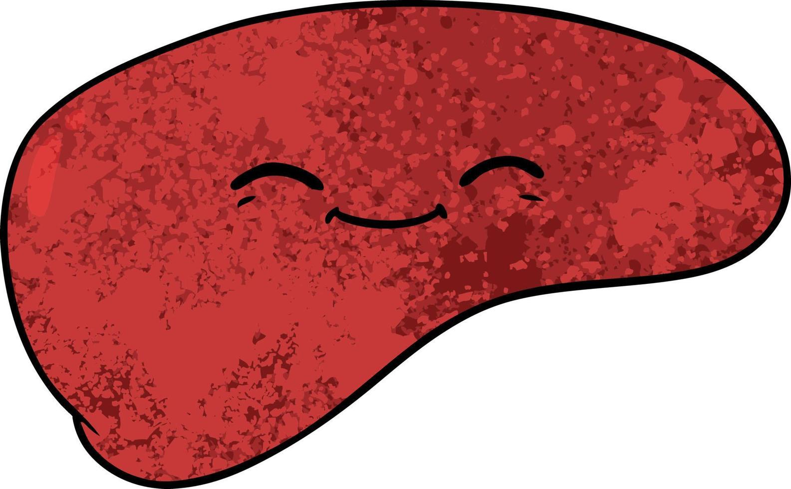 cartoon liver character vector