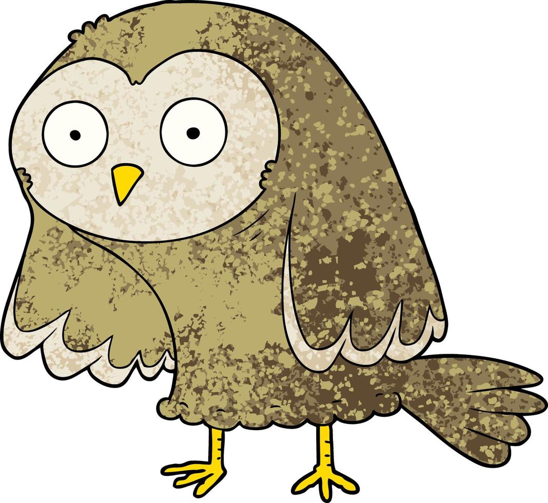 cartoon owl character vector