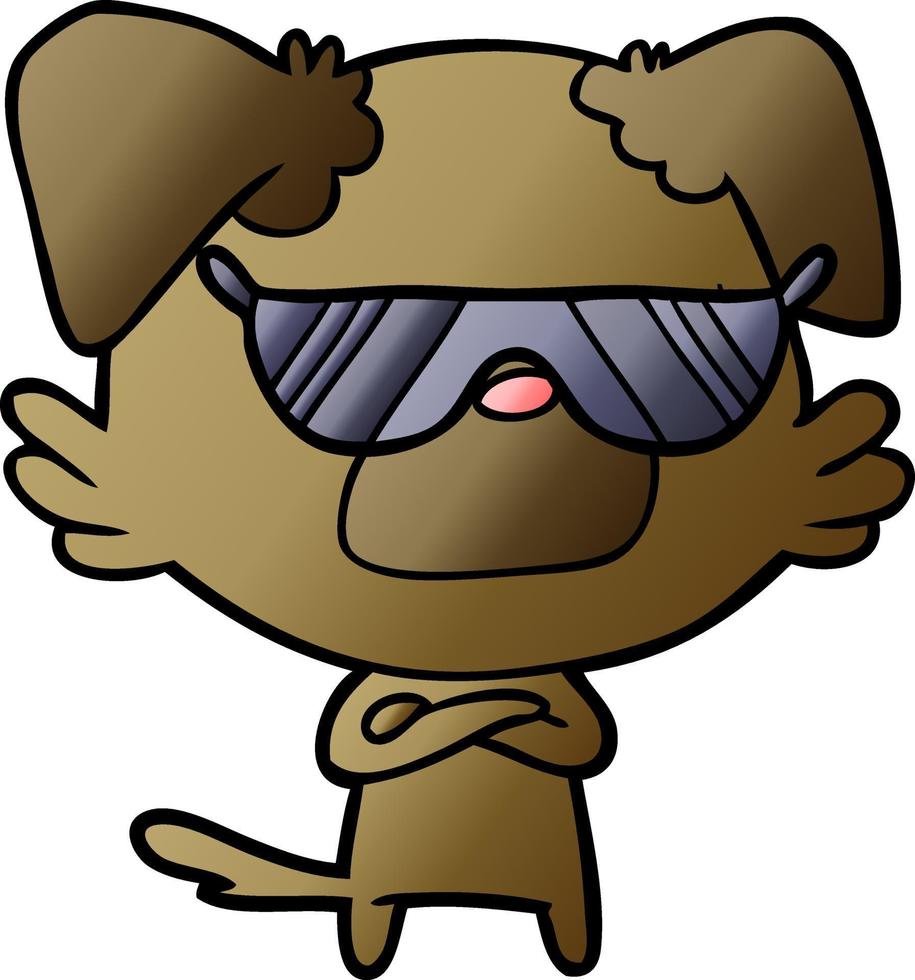 cartoon dog character vector