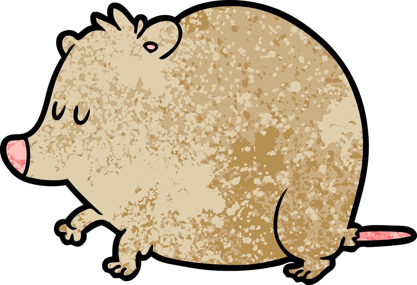 cartoon shrew character vector