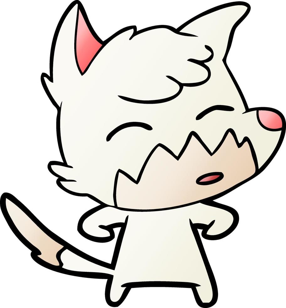 cartoon fox character vector