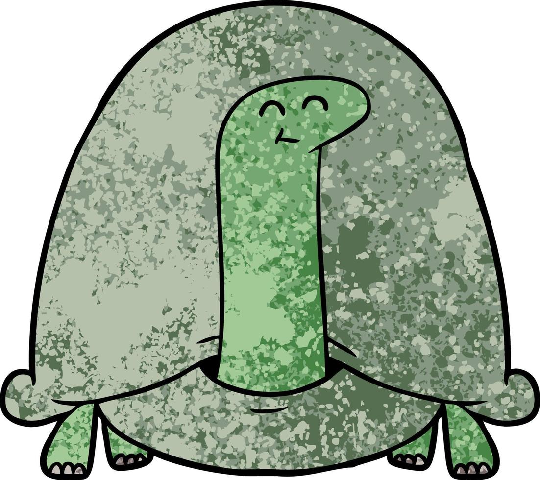 personaje de tortuga de dibujos animados vector