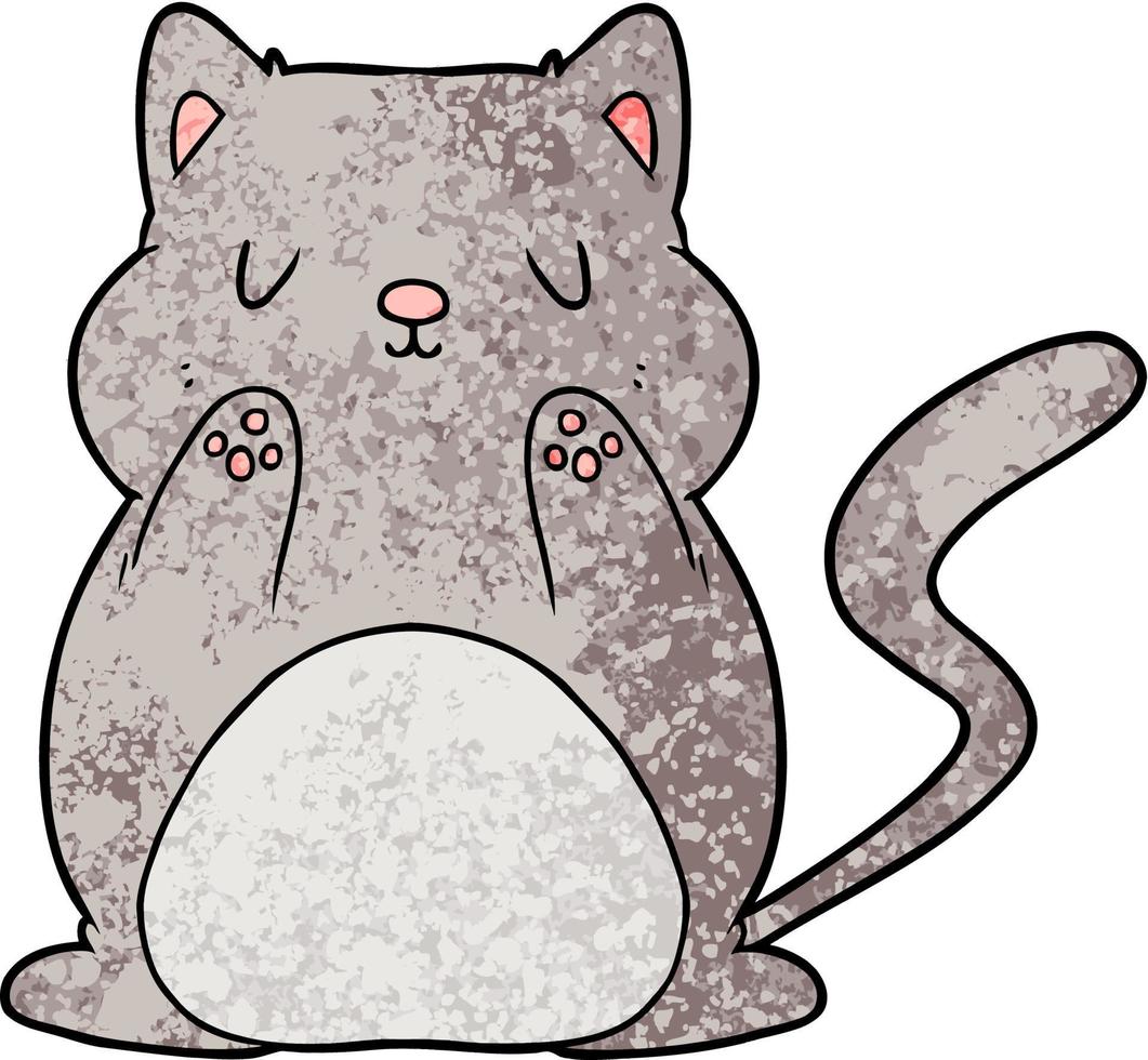 cartoon cat character vector