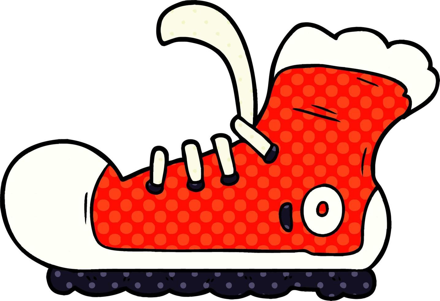 cartoon doodle sneaker vector