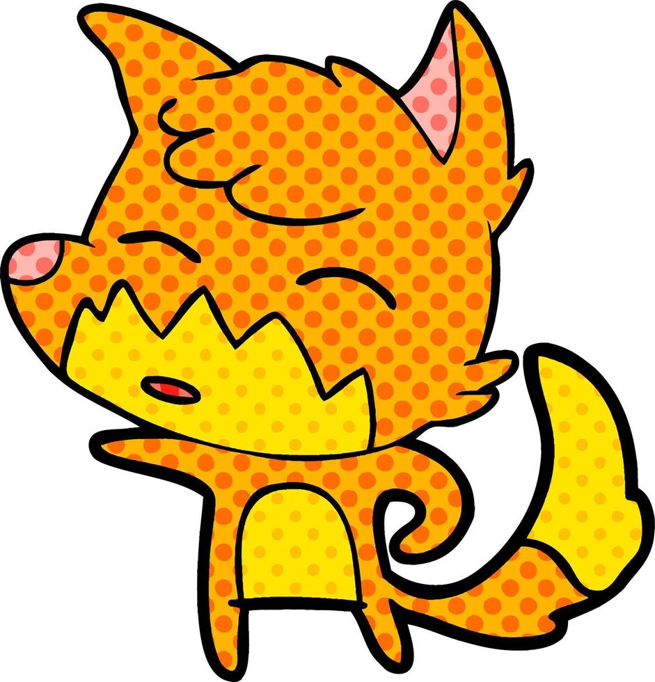 cartoon fox character vector