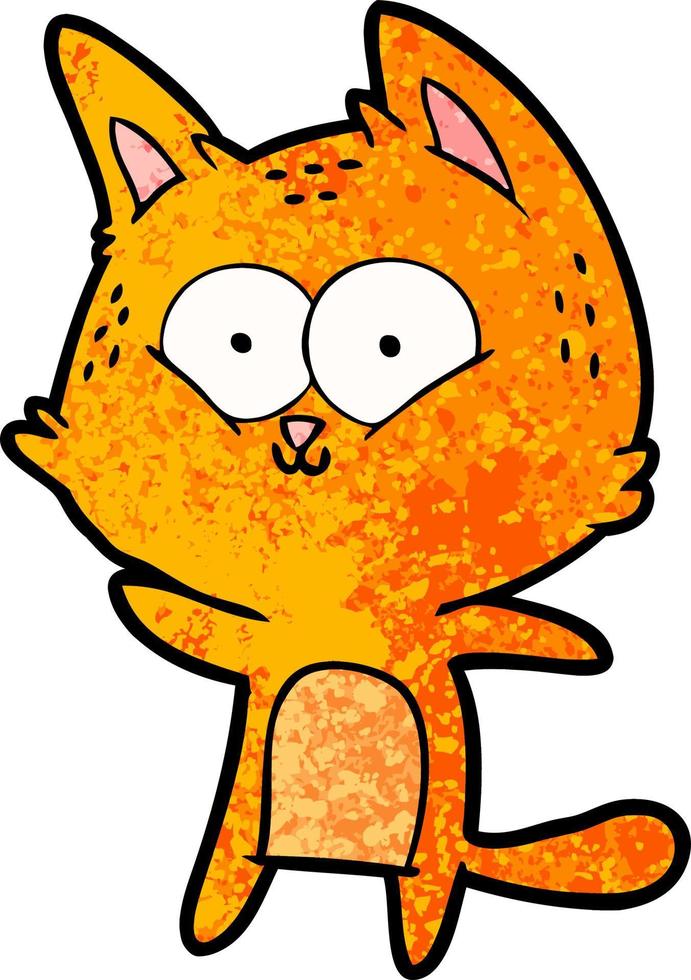 personaje de gato de dibujos animados vector