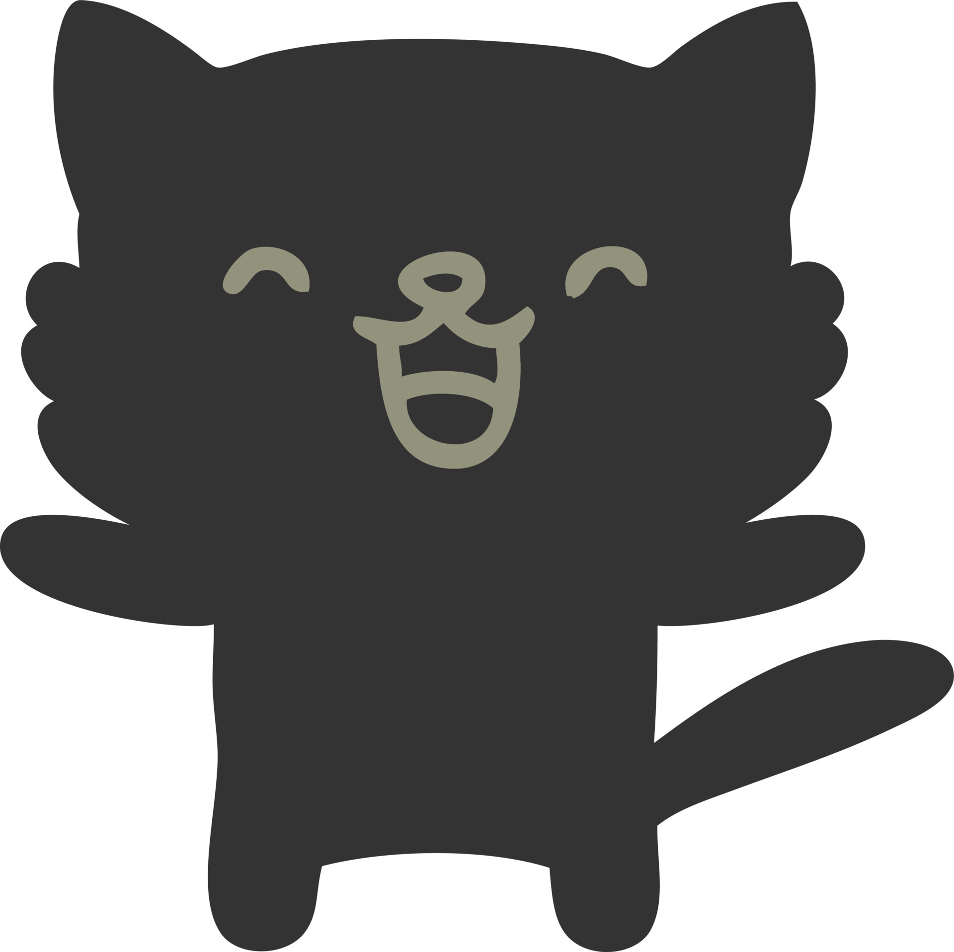 little cat flat art 12668894 Vector Art at Vecteezy