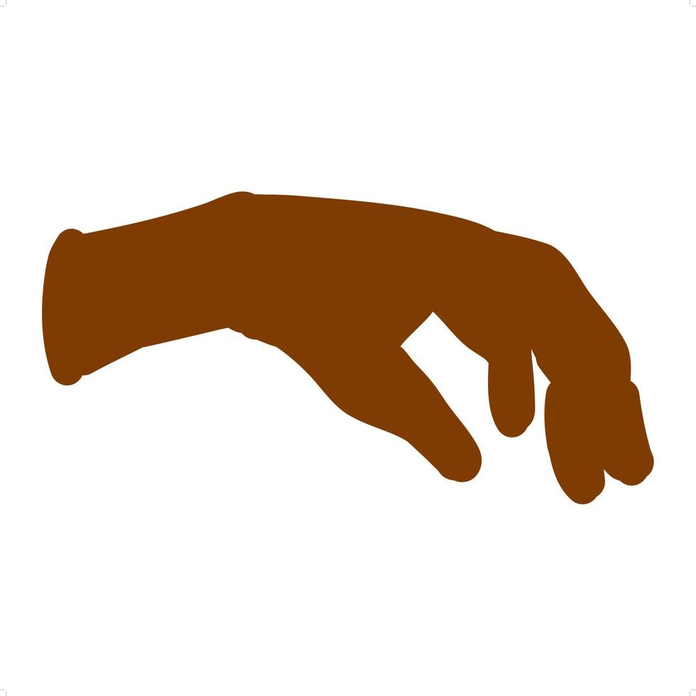 hand flat art vector