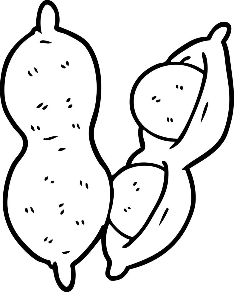 cartoon line art peanuts vector