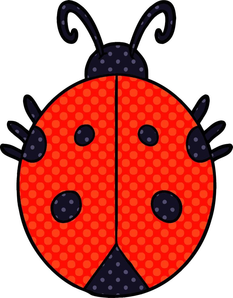 cartoon lady bug vector