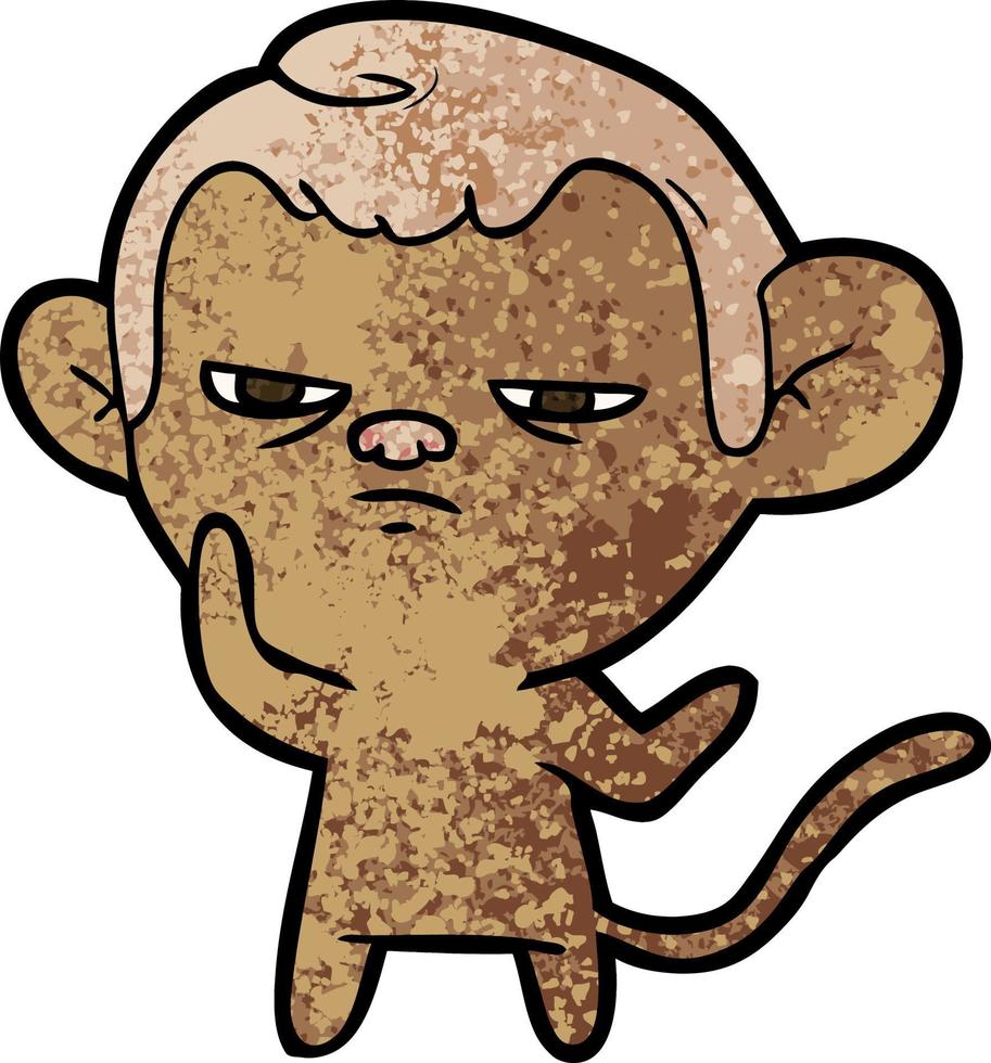 cartoon monkey character vector