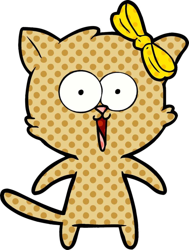 cartoon cat character vector