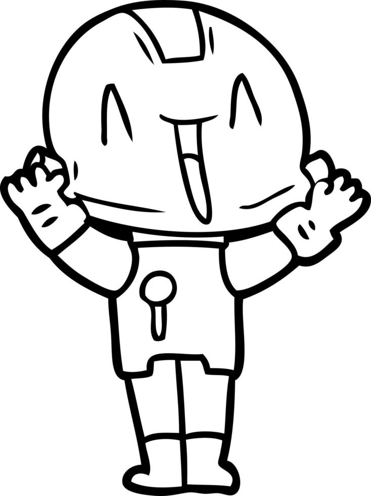cartoon robot character vector