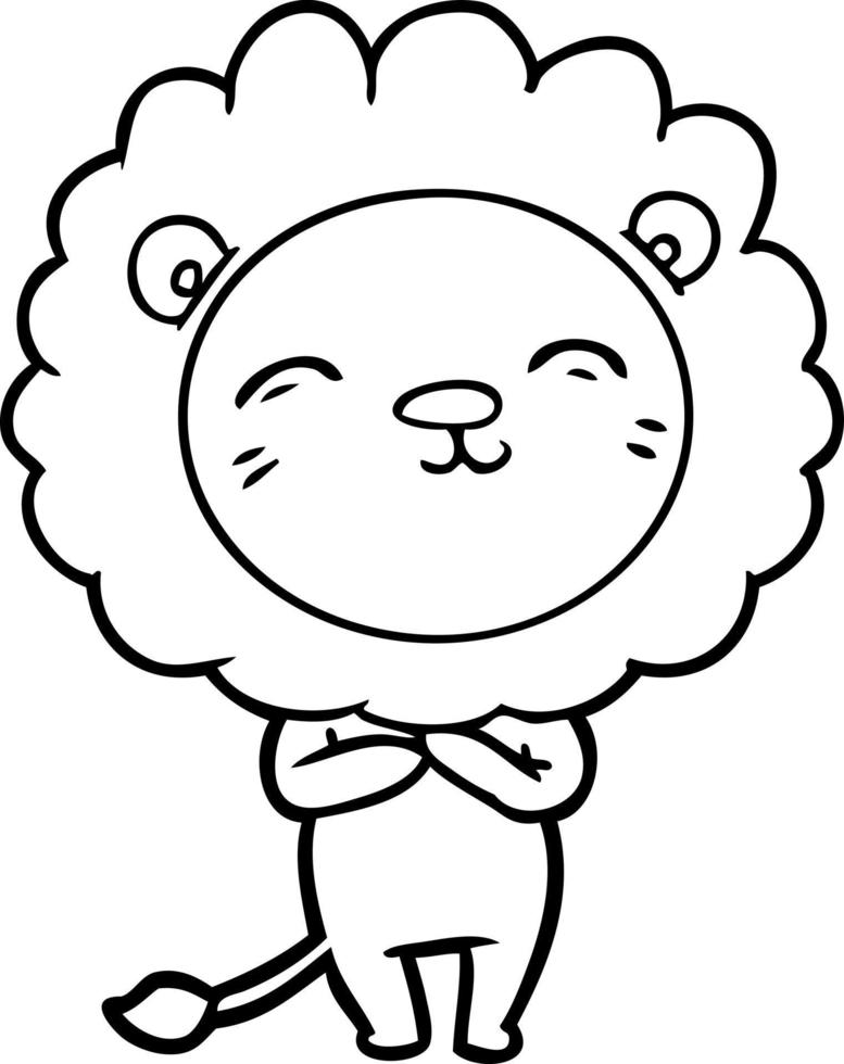 cartoon lion character vector