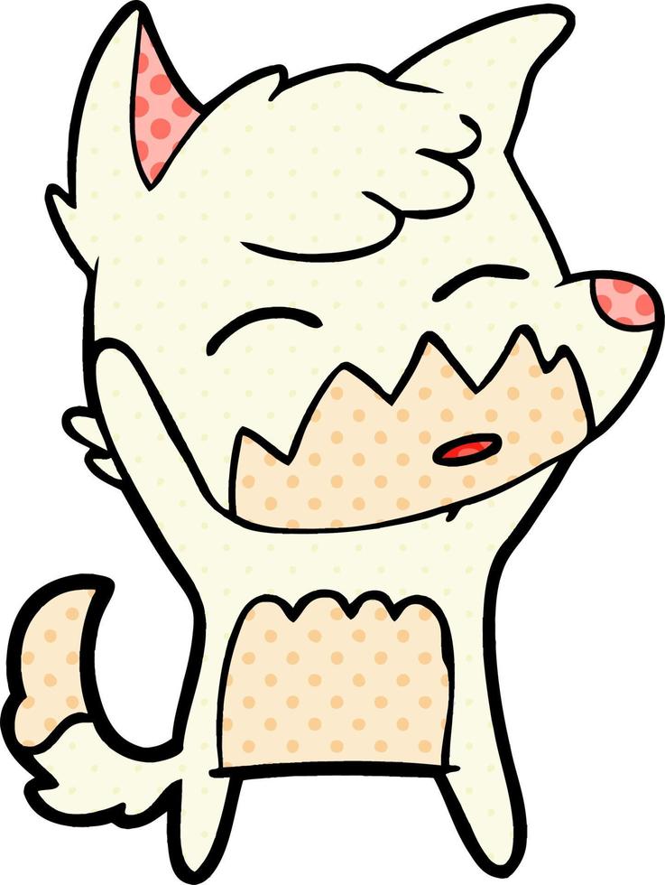 cartoon fox character vector