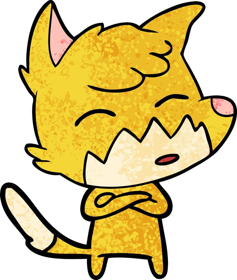 cartoon fox character vector
