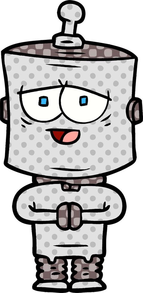 cartoon robot character vector