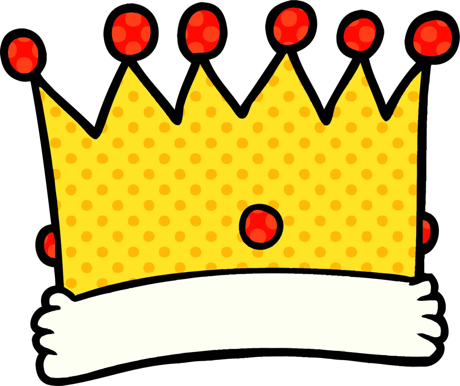 vector cartoon crown 12669182 Vector Art at Vecteezy