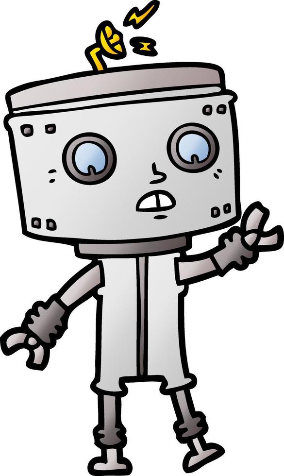 cartoon robot character vector