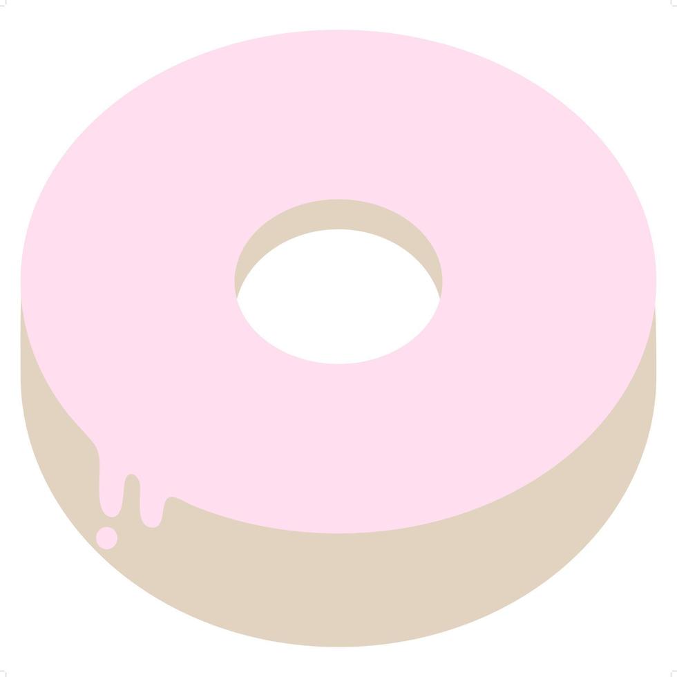 donut flat art vector