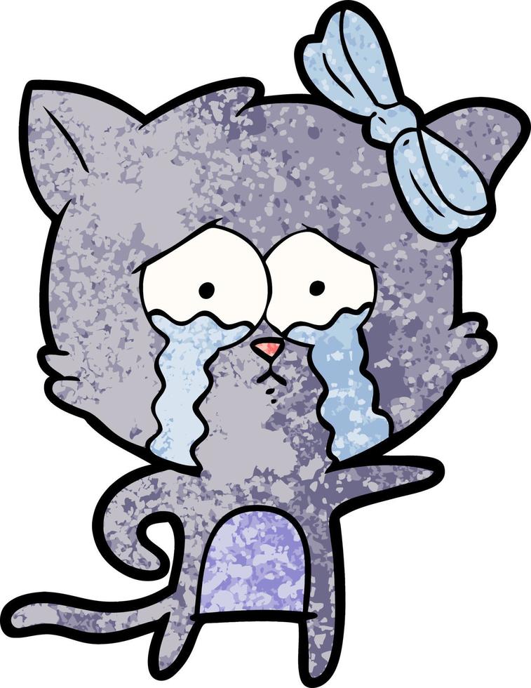 cartoon cat character vector