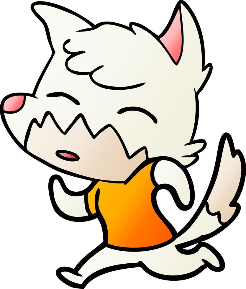 cartoon fox character vector